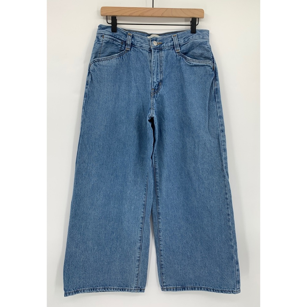 Levis Wide Leg Jeans Womens 30 Blue '94 Baggy Wide Leg 100% Cotton Denim Pants
